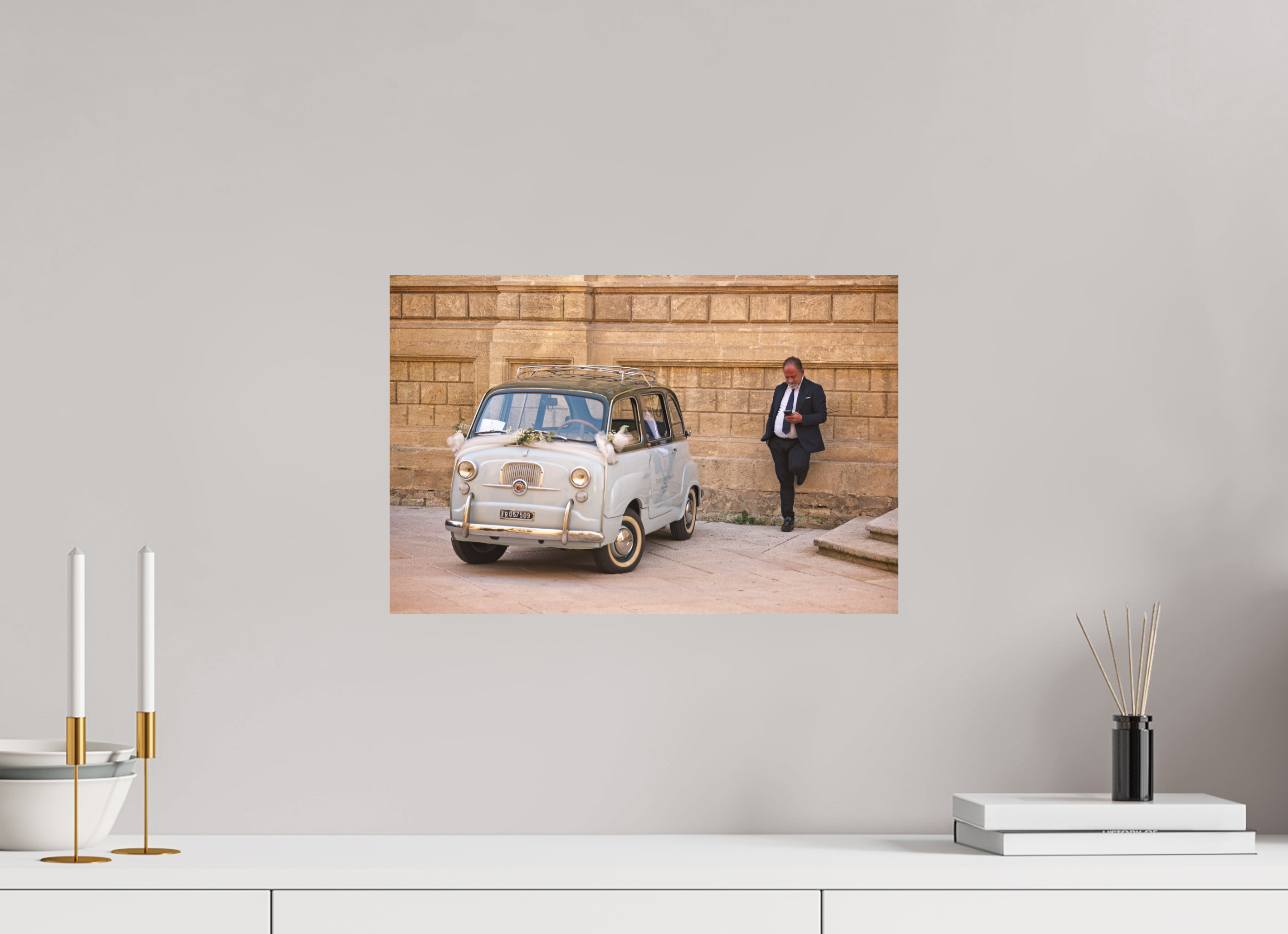 45 x 30 cm, Museum Giclée Print Waiting at Santa Croce