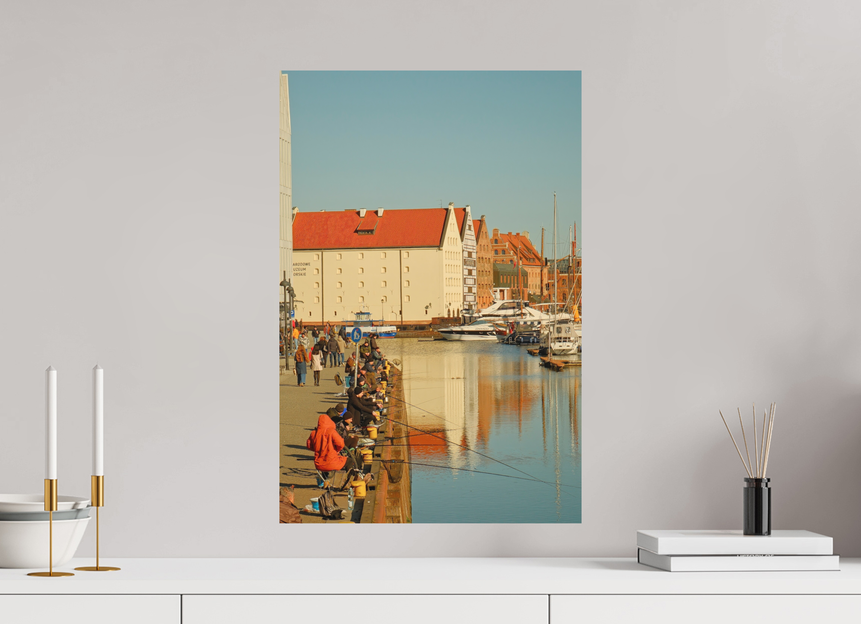 40 x 60 cm, Museum Giclée Print Gdańsk Fishermen