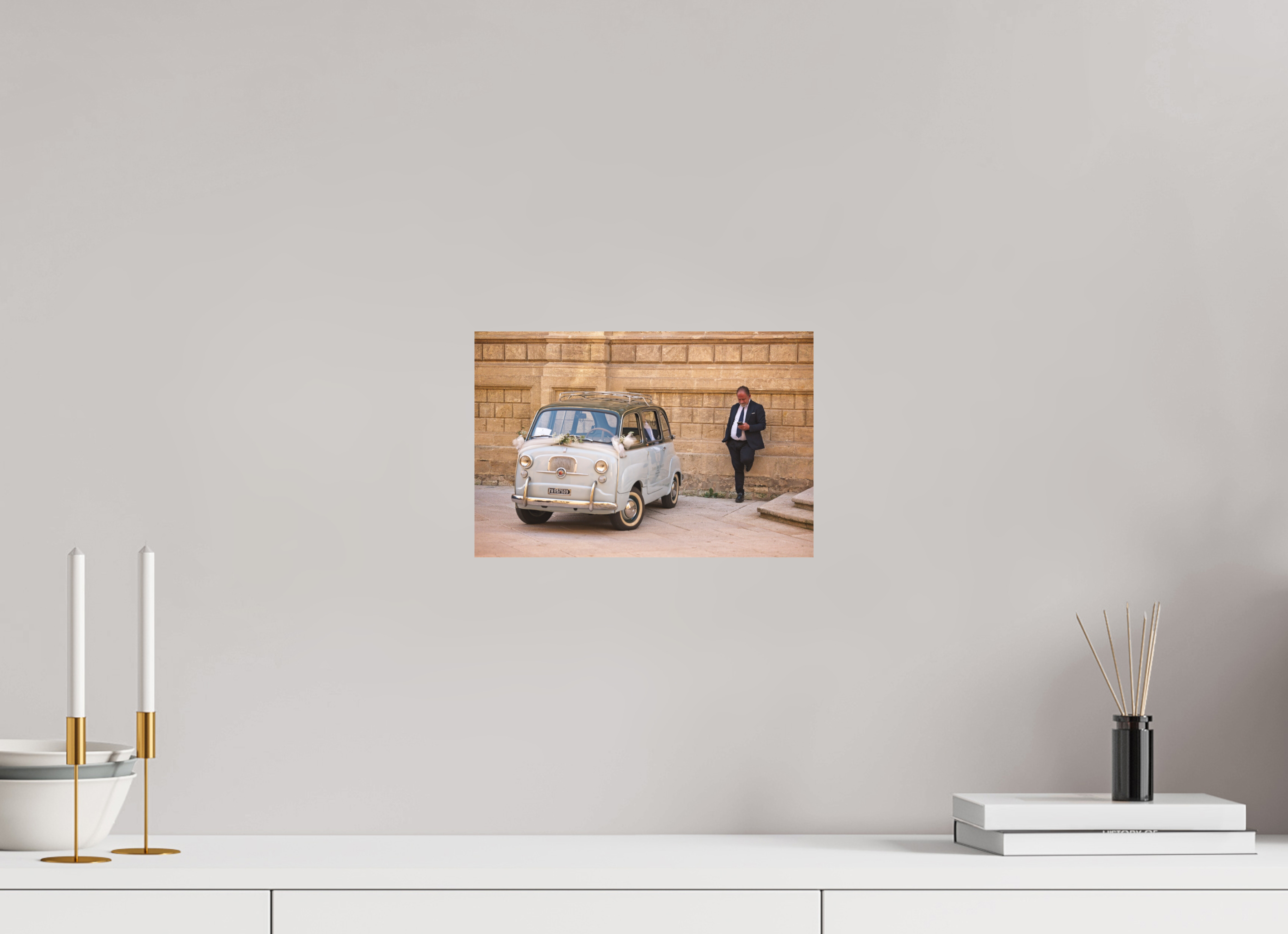 30 x 20 cm, Museum Giclée Print Waiting at Santa Croce