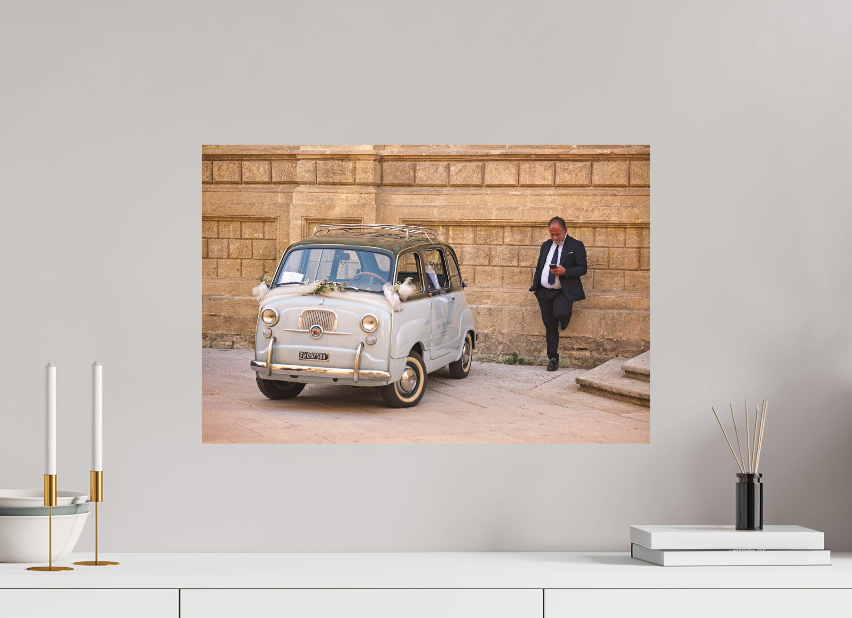 60 x 40 cm, Museum Giclée Print Waiting at Santa Croce