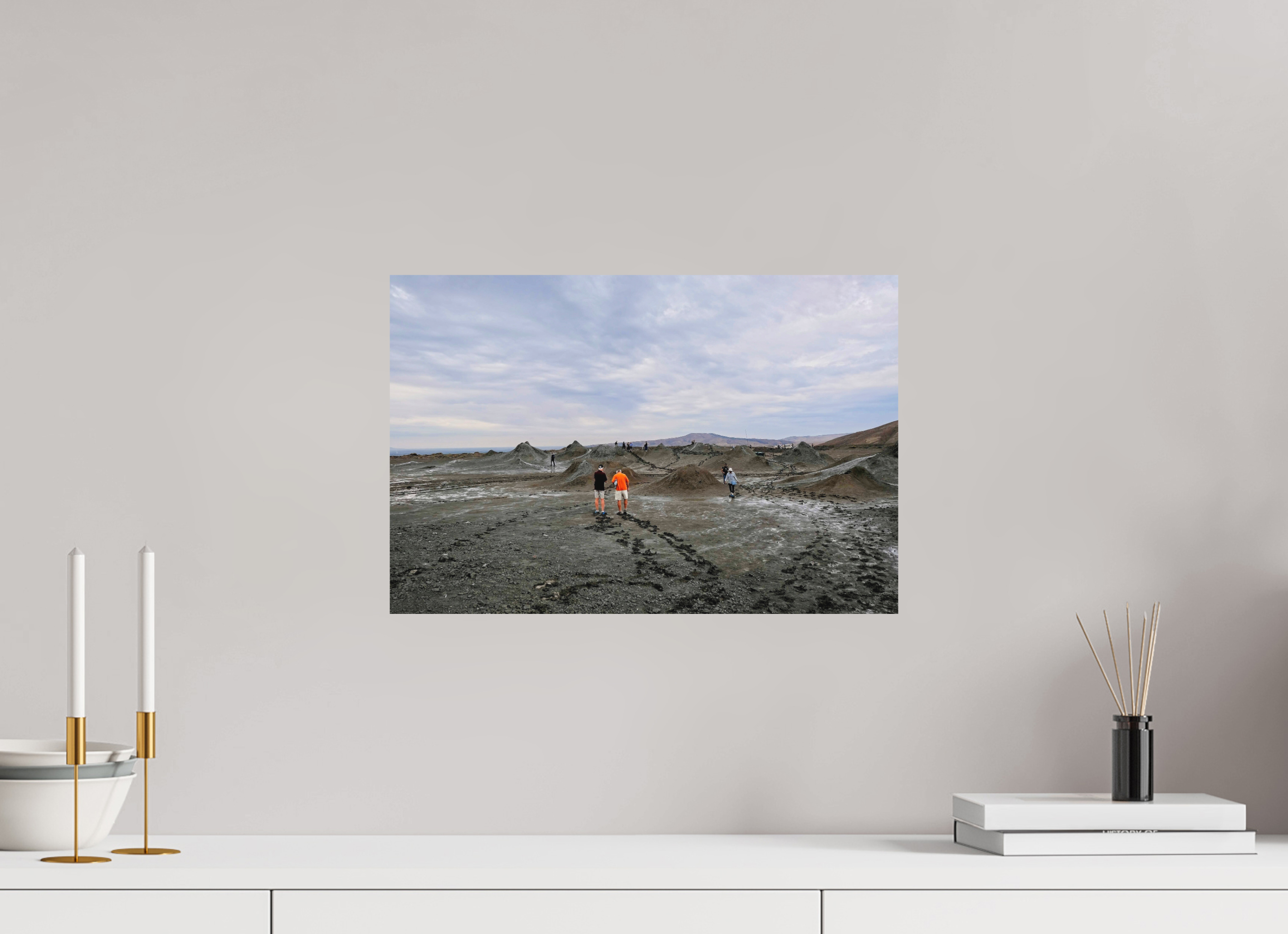 45 x 30 cm, Museum Giclée Print Mud Volcanoes, Gobustan