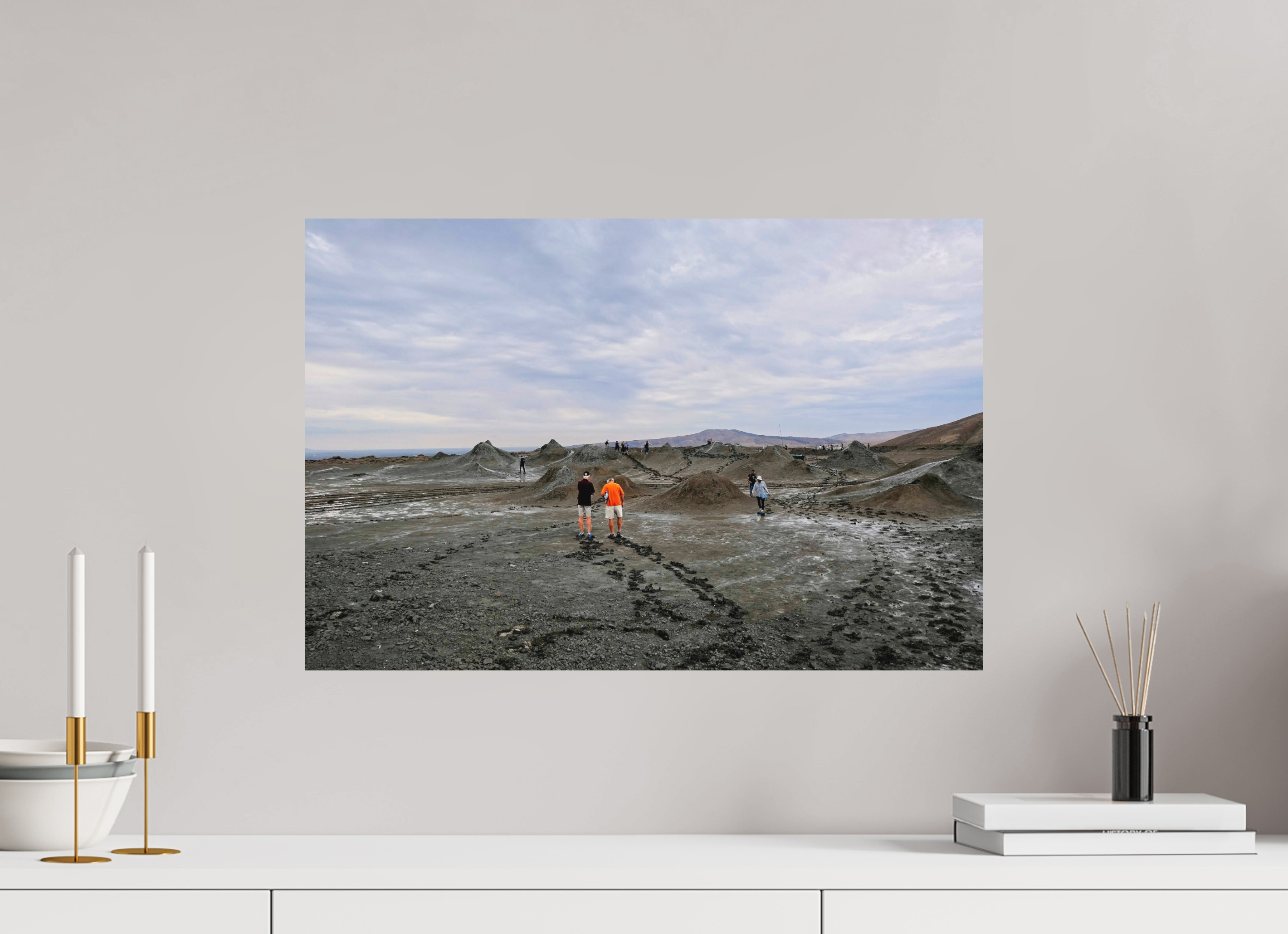 60 x 40 cm, Museum Giclée Print Mud Volcanoes, Gobustan