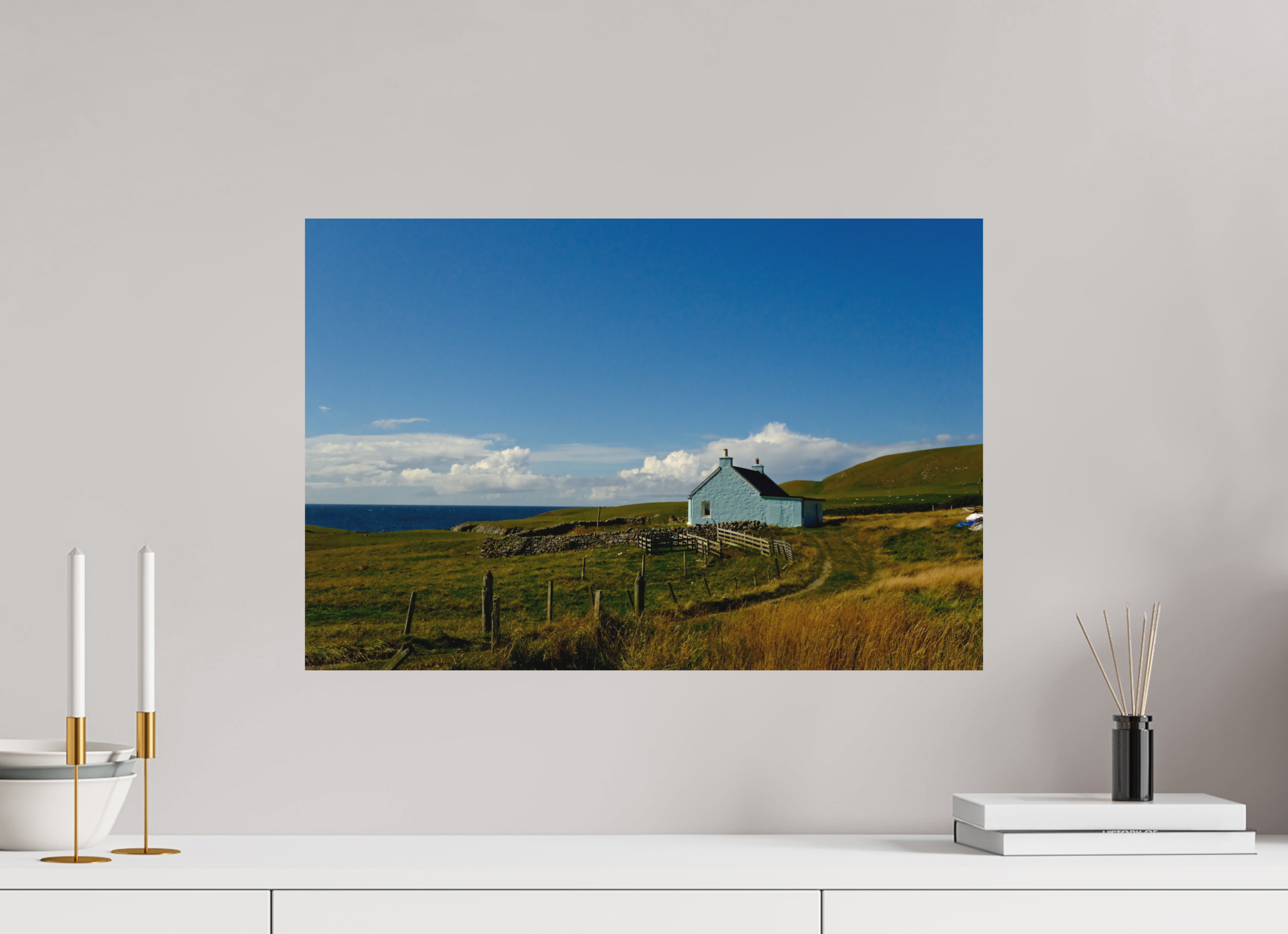 60 x 40 cm, Museum Giclée Print Fair Isle Croft