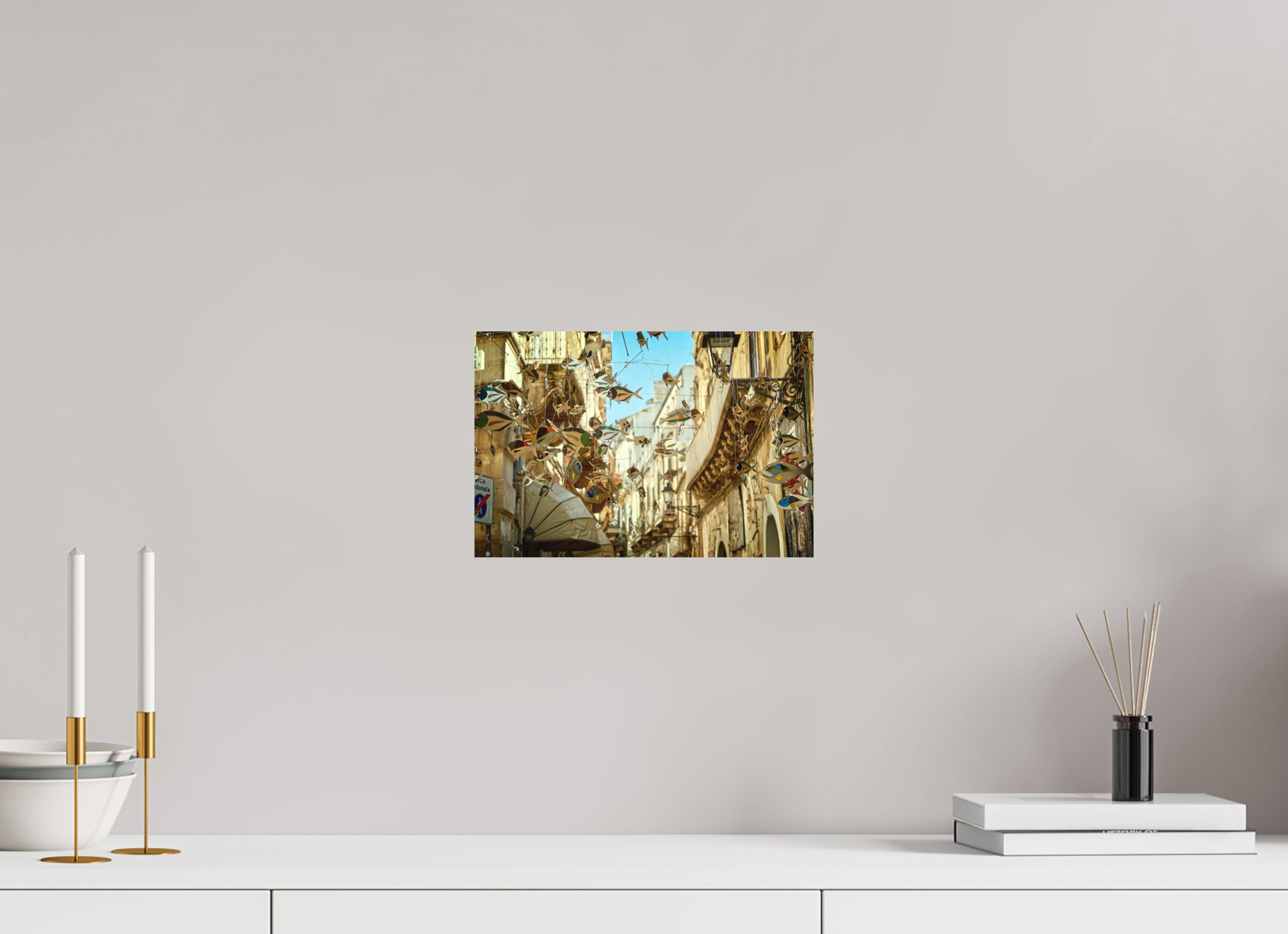 30 x 20 cm, Museum Giclée Print Street of Fish