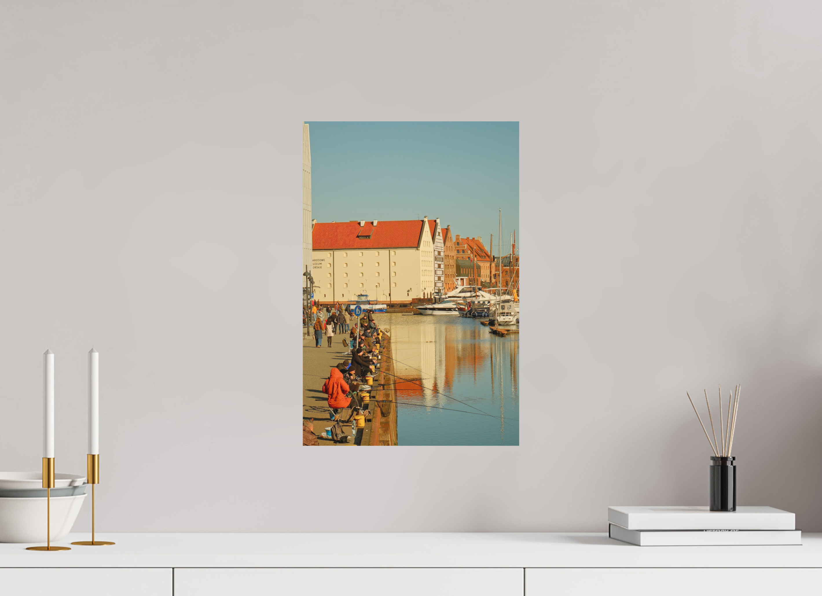 30 x 45 cm, Museum Giclée Print Gdańsk Fishermen