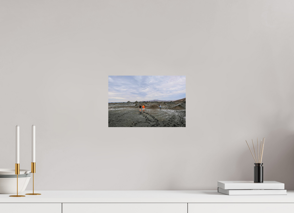 30 x 20 cm, Museum Giclée Print Mud Volcanoes, Gobustan