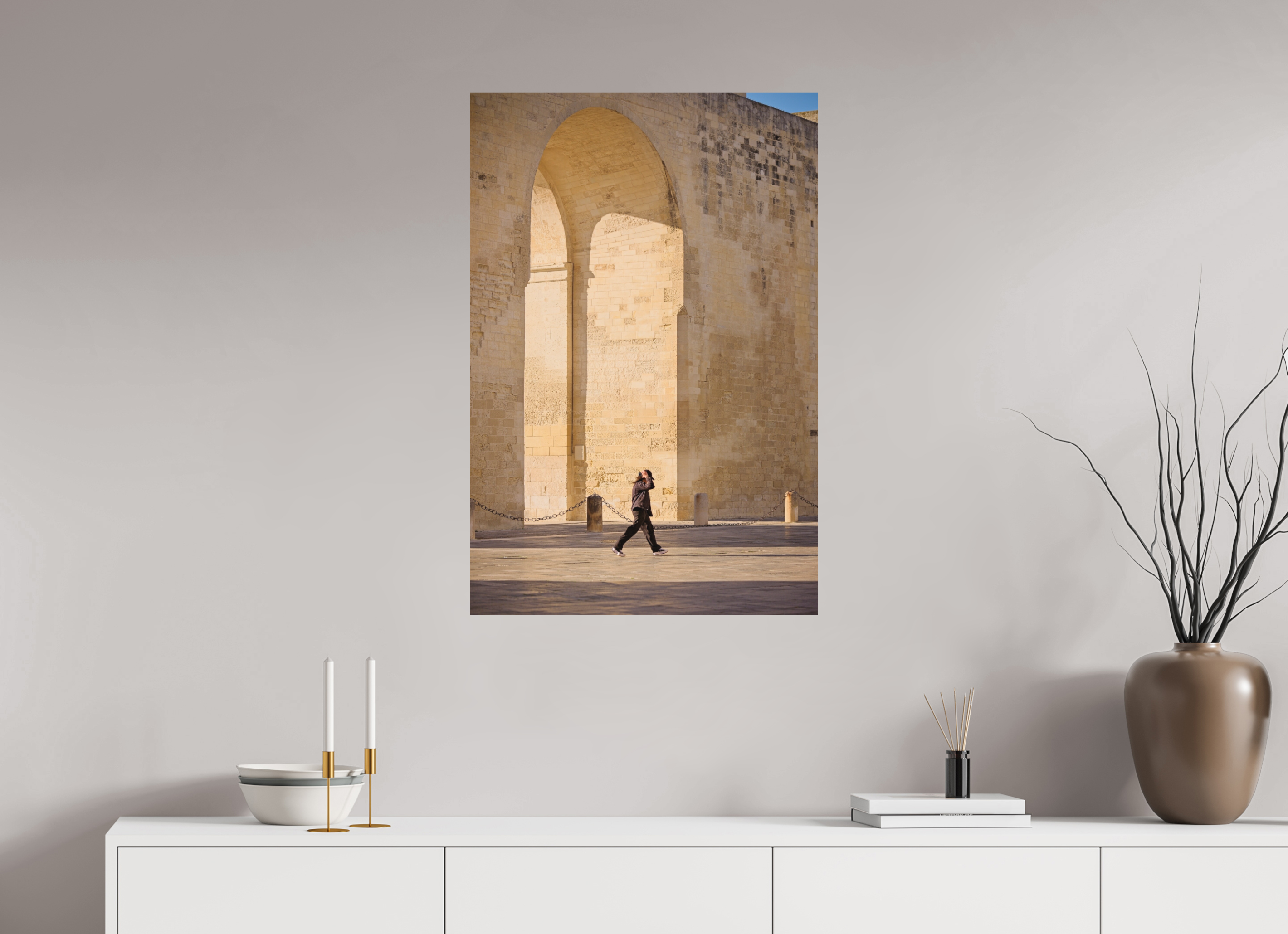 60 x 90 cm, Museum Giclée Print Morning Light Lecce