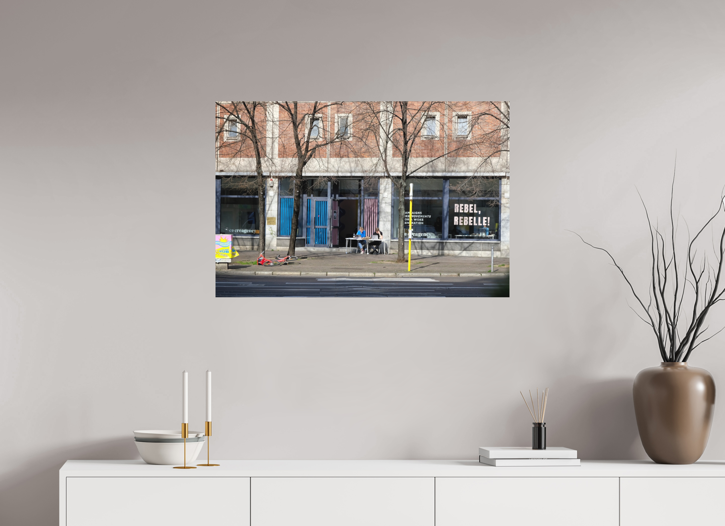 90 x 60 cm, Museum Giclée Print Berlin Working
