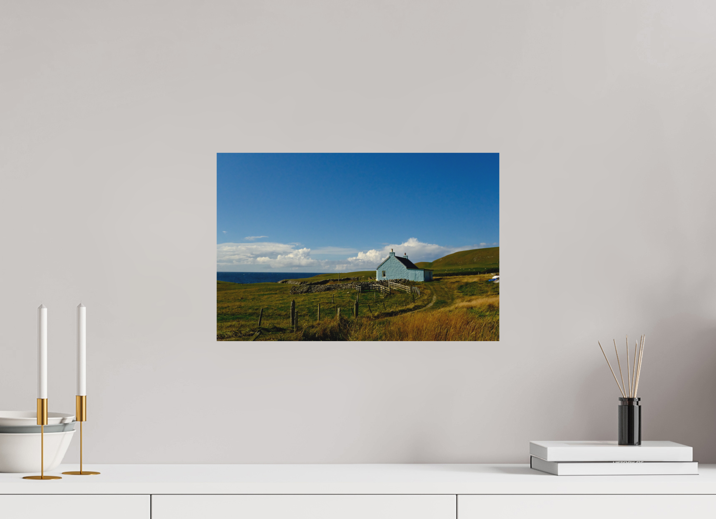 45 x 30 cm, Museum Giclée Print Fair Isle Croft