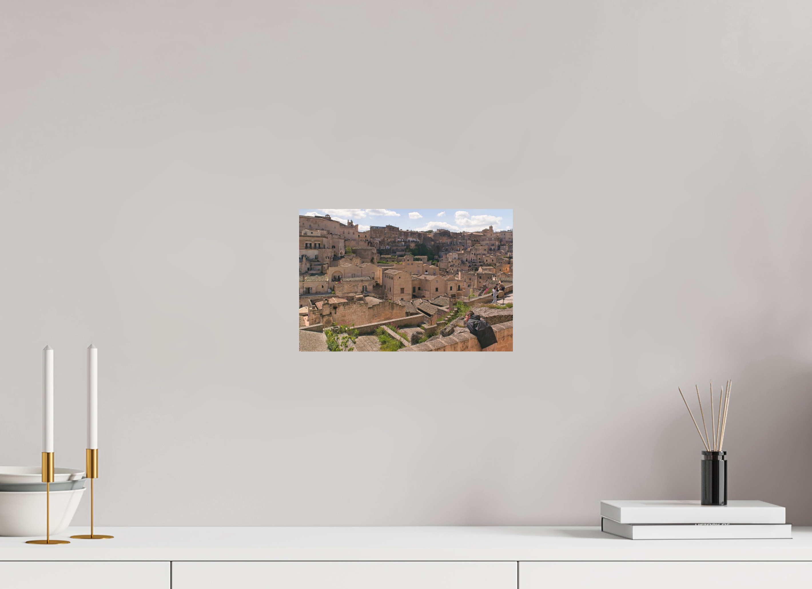 30 x 20 cm, Museum Giclée Print Looking Across Matera