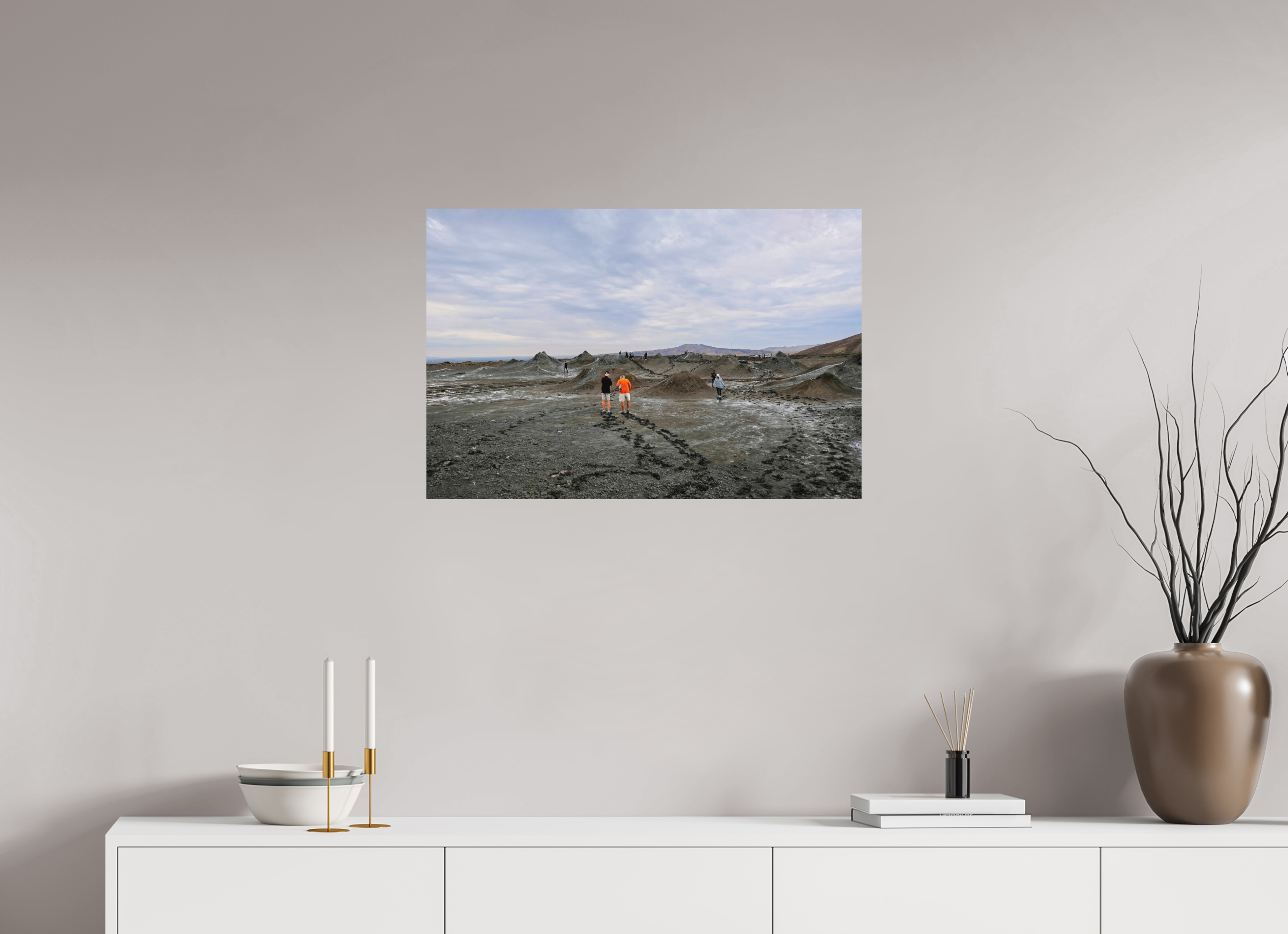75 x 50 cm, Museum Giclée Print Mud Volcanoes, Gobustan