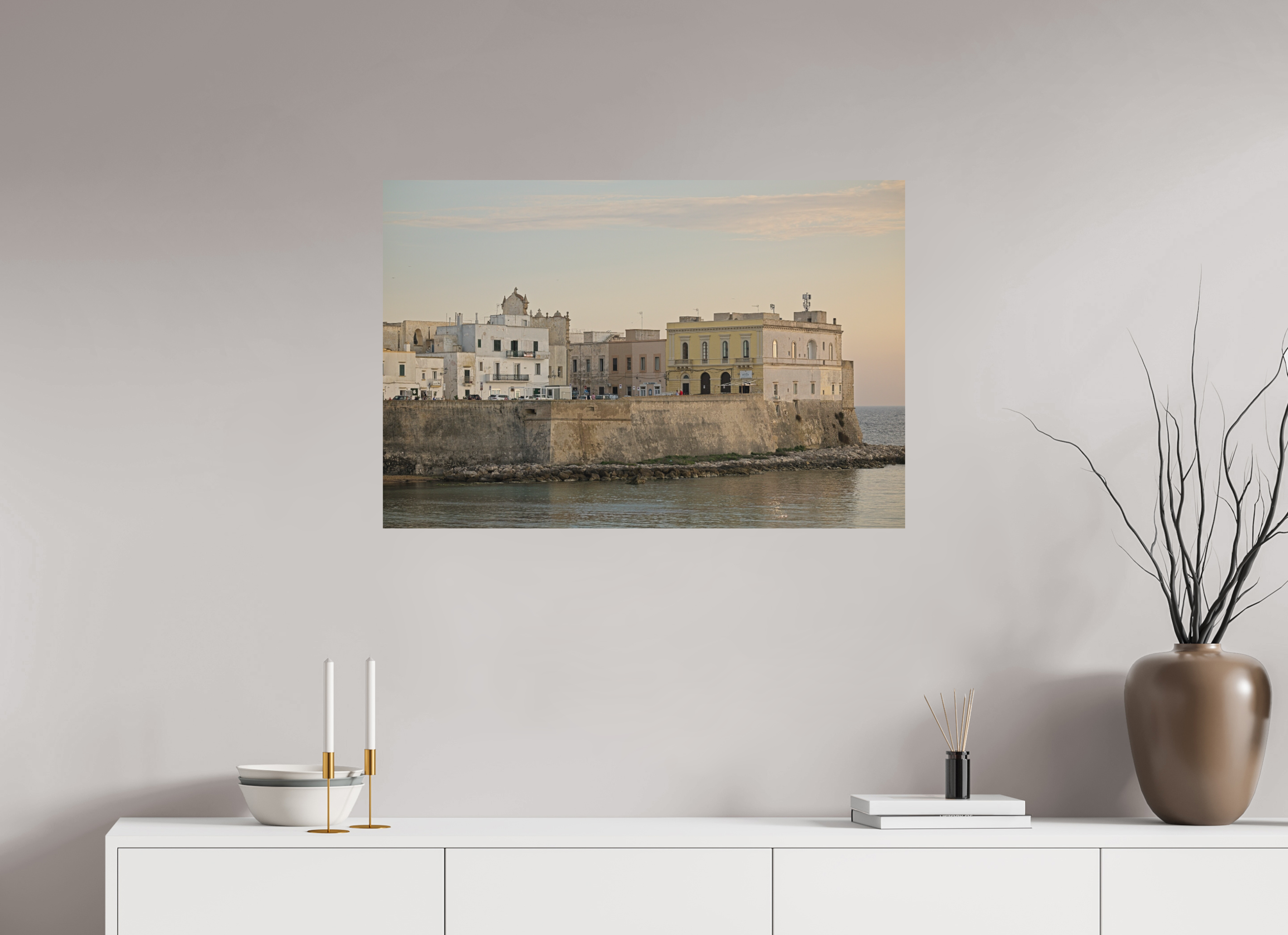 90 x 60 cm, Museum Giclée Print The Old Town Gallipoli