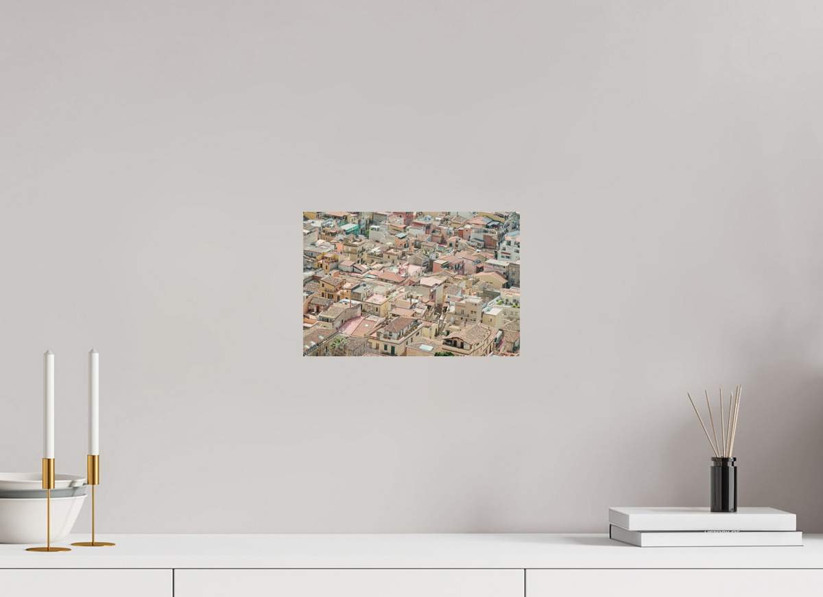 30 x 20 cm, Museum Giclée Print Taormina Rooftops